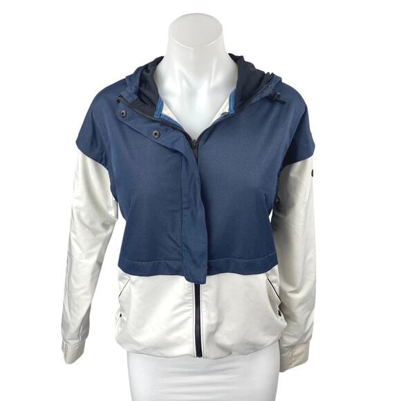 Under Armour Unstoppable Gore Windstopper Blue Zip Hoodie Windbreaker Jacket S - Picture 1 of 4